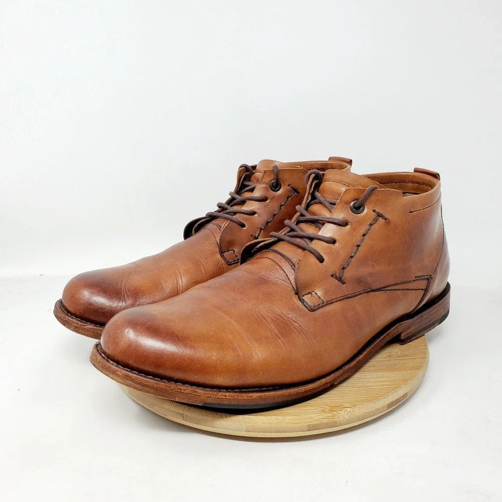 Sutro Boots Mens 10.5 D Lee Chukka Honey Brown Leather Lace Up Shoes
